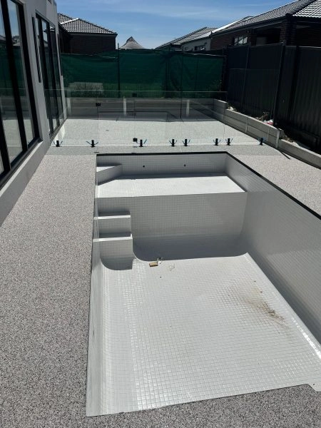 Premium stone coating installed with flawless execution and long term performance in mind.